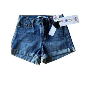 Celebrity Pink Hi-Rise Mom Shorts Blue Summer Spring‎ Comfortable NWT Size 25
